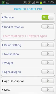 Rotation Control Lite android App screenshot 6